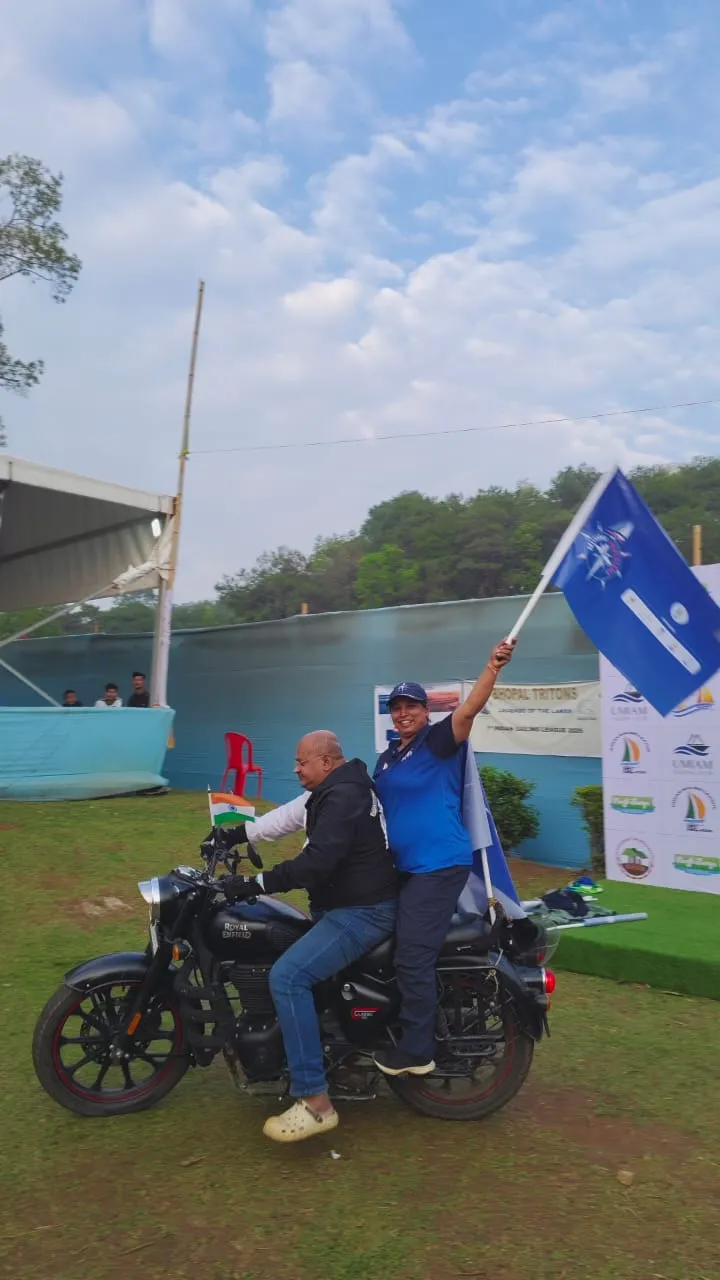Mumbai Meridians race start Day 4 Umiam Lake