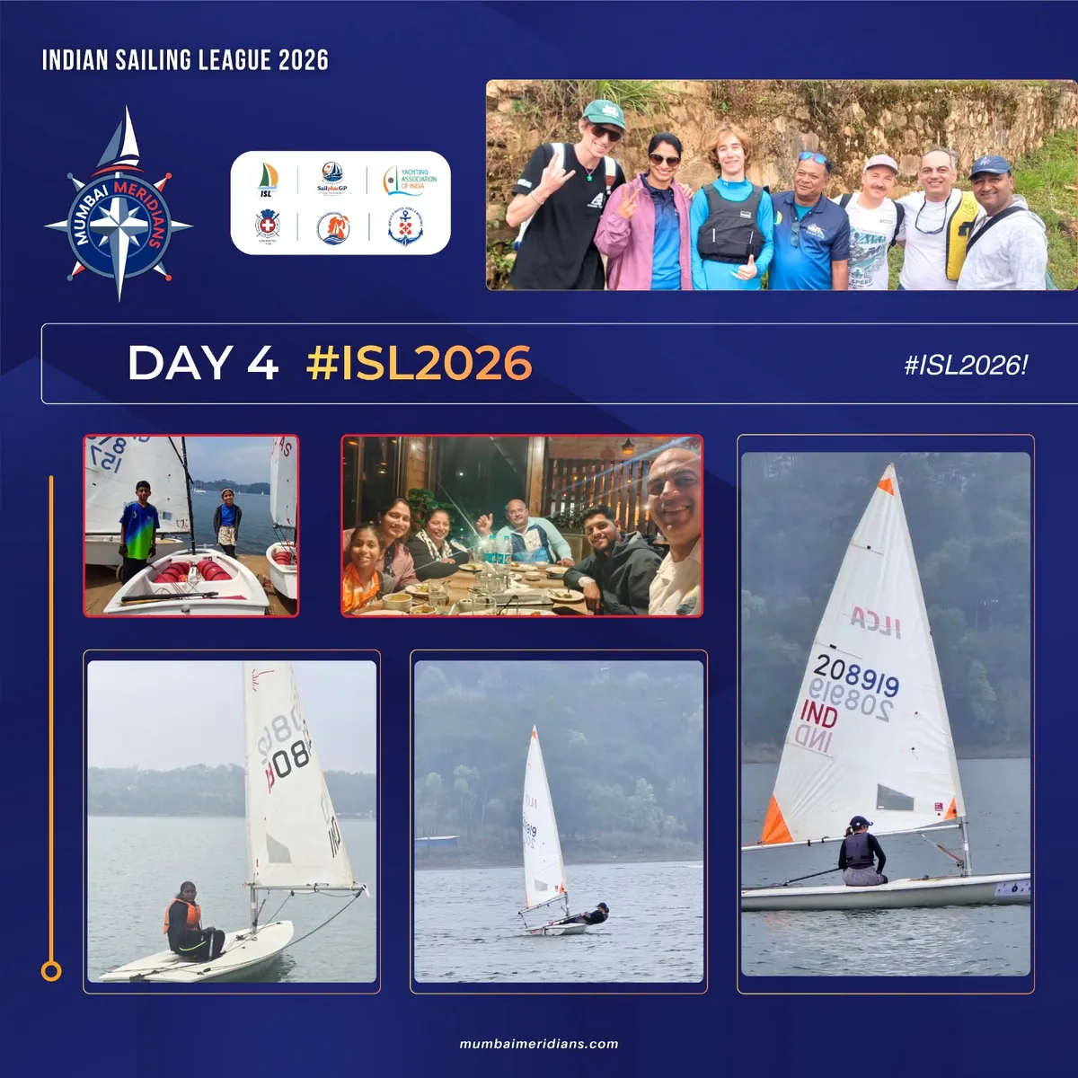 Mumbai Meridians Day 5 race morning session ISL 2026